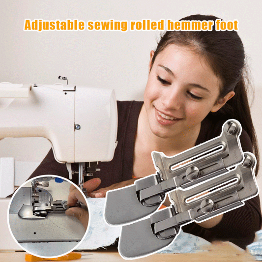 Hot Sale 49% OFF⏳Adjustable Sewing Rolled Hemmer Foot