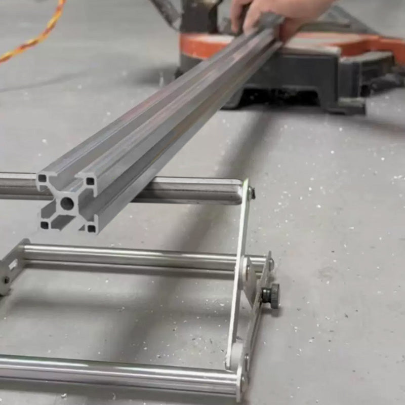 Foldable Stainless Steel Stand with One Roller - Cutting Machine Companion