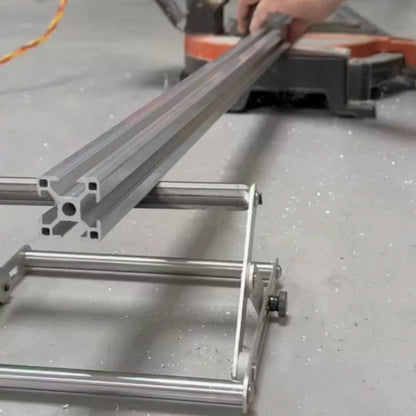 Foldable Stainless Steel Stand with One Roller - Cutting Machine Companion