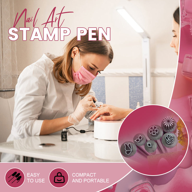 💥Hot Sale 49% korting❣️Nail Art Stamp Pen (gemakkelijk te gebruiken, zelfs voor beginners)