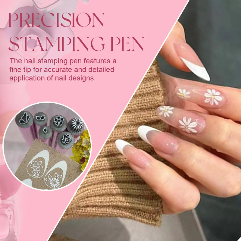 💥Hot Sale 49% korting❣️Nail Art Stamp Pen (gemakkelijk te gebruiken, zelfs voor beginners)