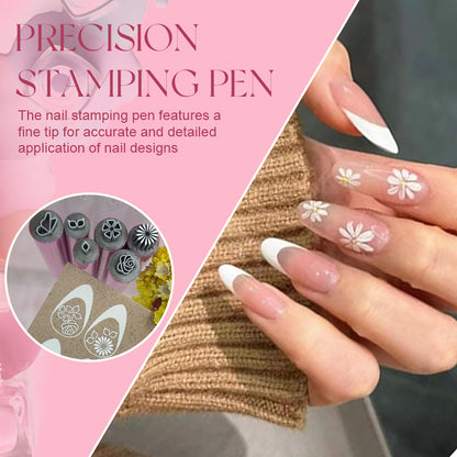 💥Hot Sale 49% korting❣️Nail Art Stamp Pen (gemakkelijk te gebruiken, zelfs voor beginners)