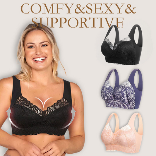 🔥Last Day Buy 1 Get 3🔥- Ultimate Lift & Support Lace Plus-Size Bra (3 PCS)