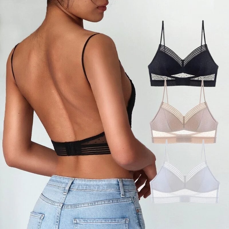 💞BUY 1 GET 3 PCS!!💞52%OFF Low Back Wireless Lifting Lace Bra