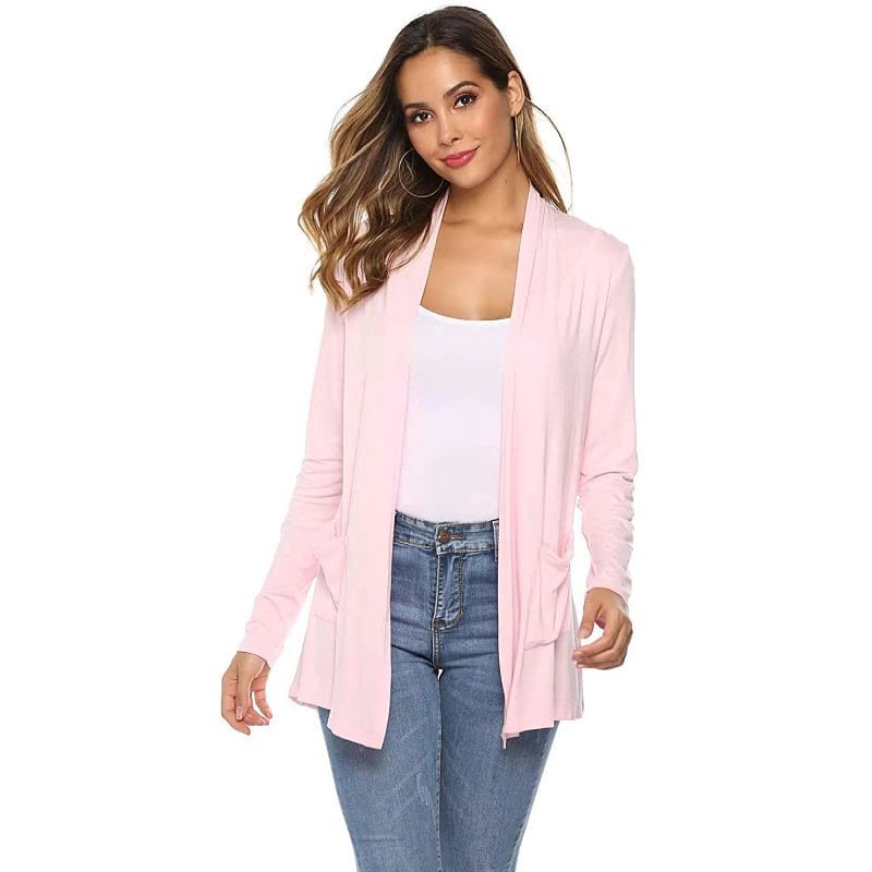 Women's lightweight long-sleeved cardigan top