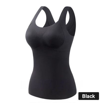 🎊Black Friday Sale🎊Women's Thermal Tank Tops With Built-in Bra