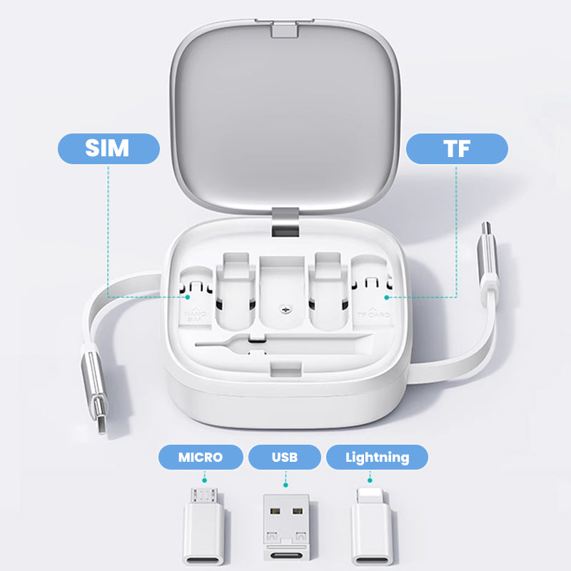 3 in 1 Portable Retractable Fast Charging Cable