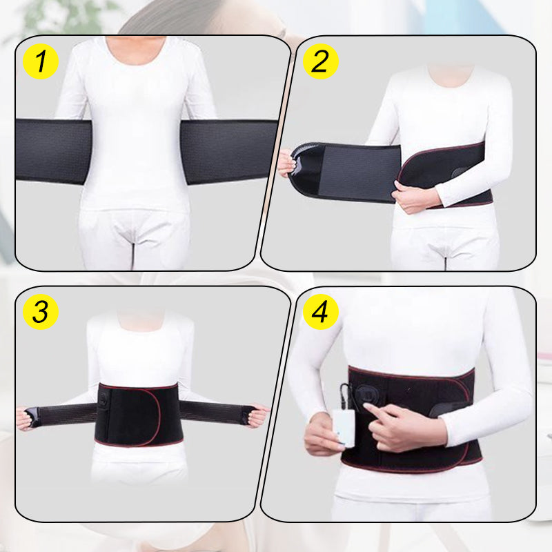 Electric Heating Waist Belt with Massage Function