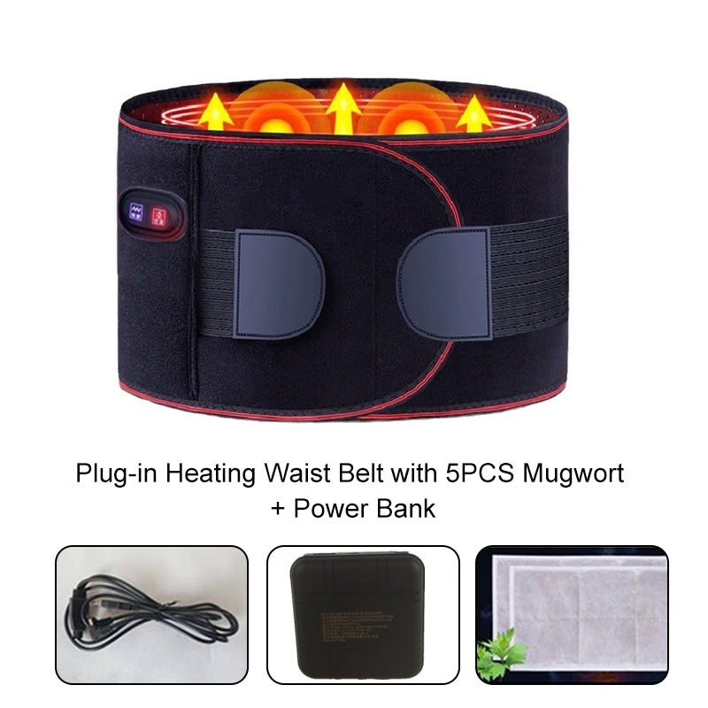 Electric Heating Waist Belt with Massage Function