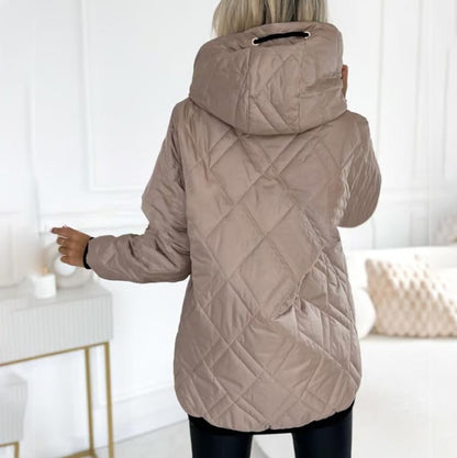 ❄️Winter Specials❄️ Modischer hüftlanger Parka-Mantel für Frauen mit hohem Halsausschnitt