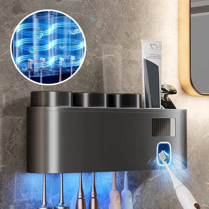 Smart UV Sterilizing Toothbrush Holder