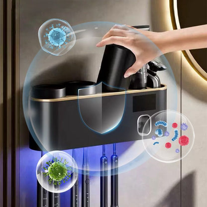 Smart UV Sterilizing Toothbrush Holder